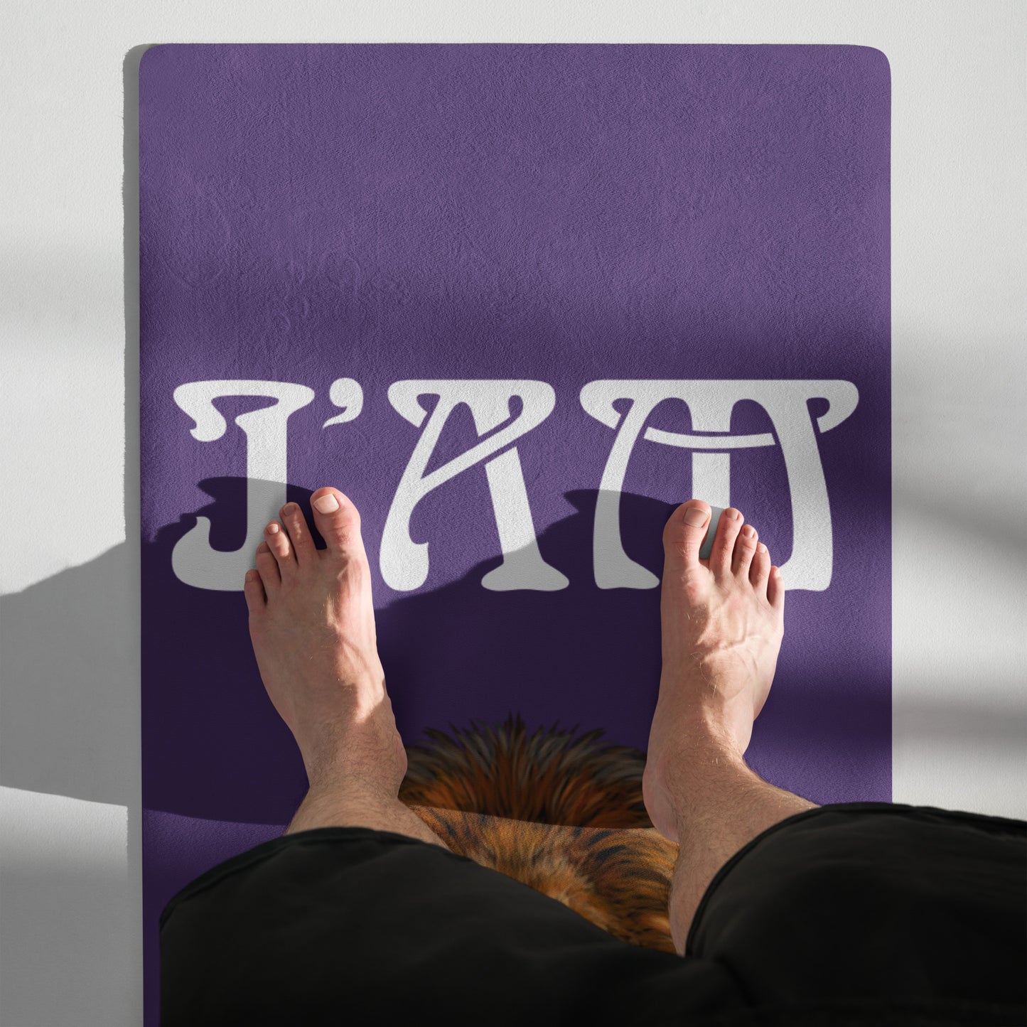 “I’AM STRONG!”Purple Yoga Mat W/White Font
