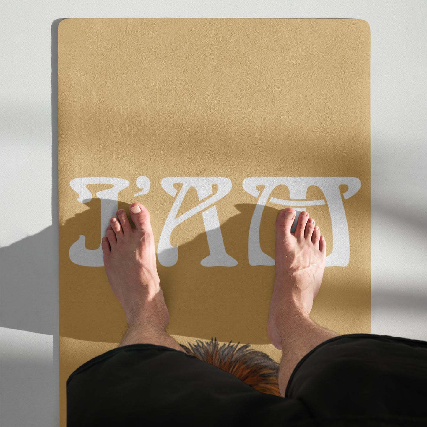 “I’AM STRONG!”Fawn Yoga Mat W/White Font