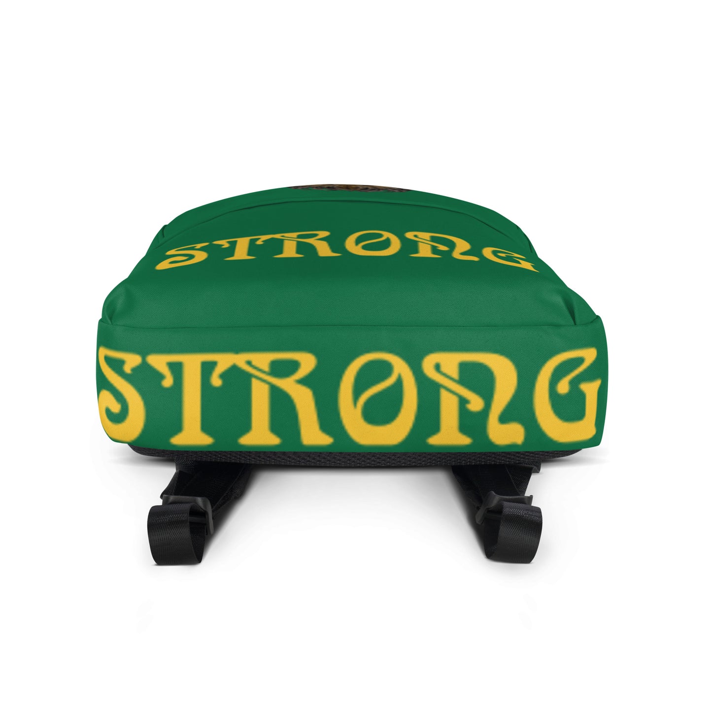 “STRONG” Green Backpack W/Yellow Font