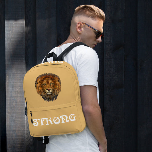 “STRONG” Fawn Backpack W/White Font