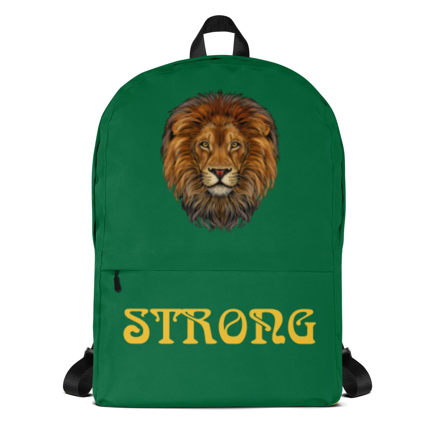 “STRONG” Green Backpack W/Yellow Font