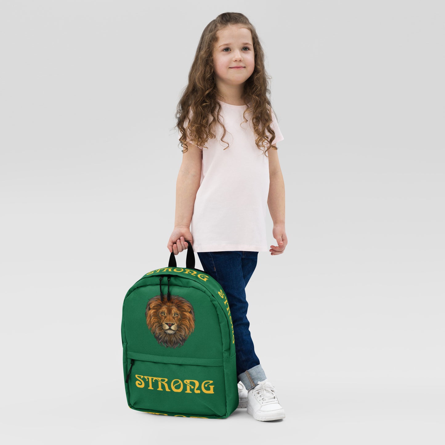 “STRONG” Green Backpack W/Yellow Font