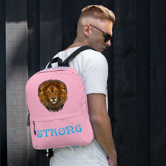 “STRONG” Cotton Candy Backpack W/SkyBlue Font