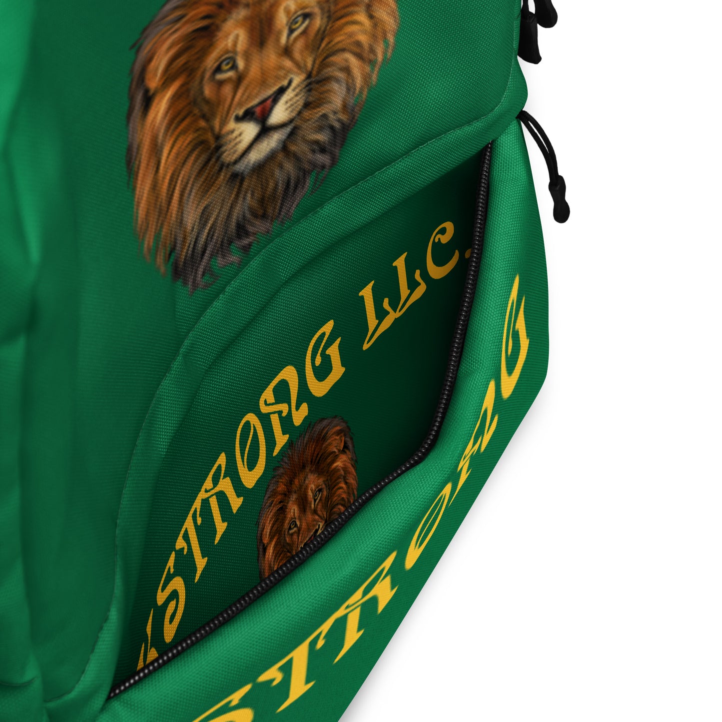 “STRONG” Green Backpack W/Yellow Font