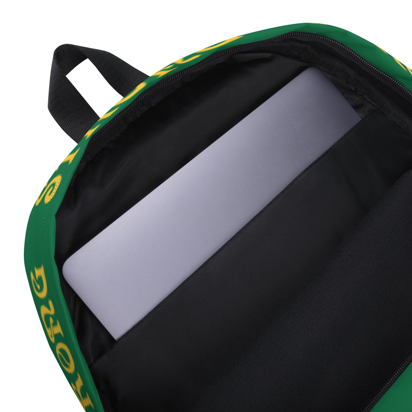 “STRONG” Green Backpack W/Yellow Font