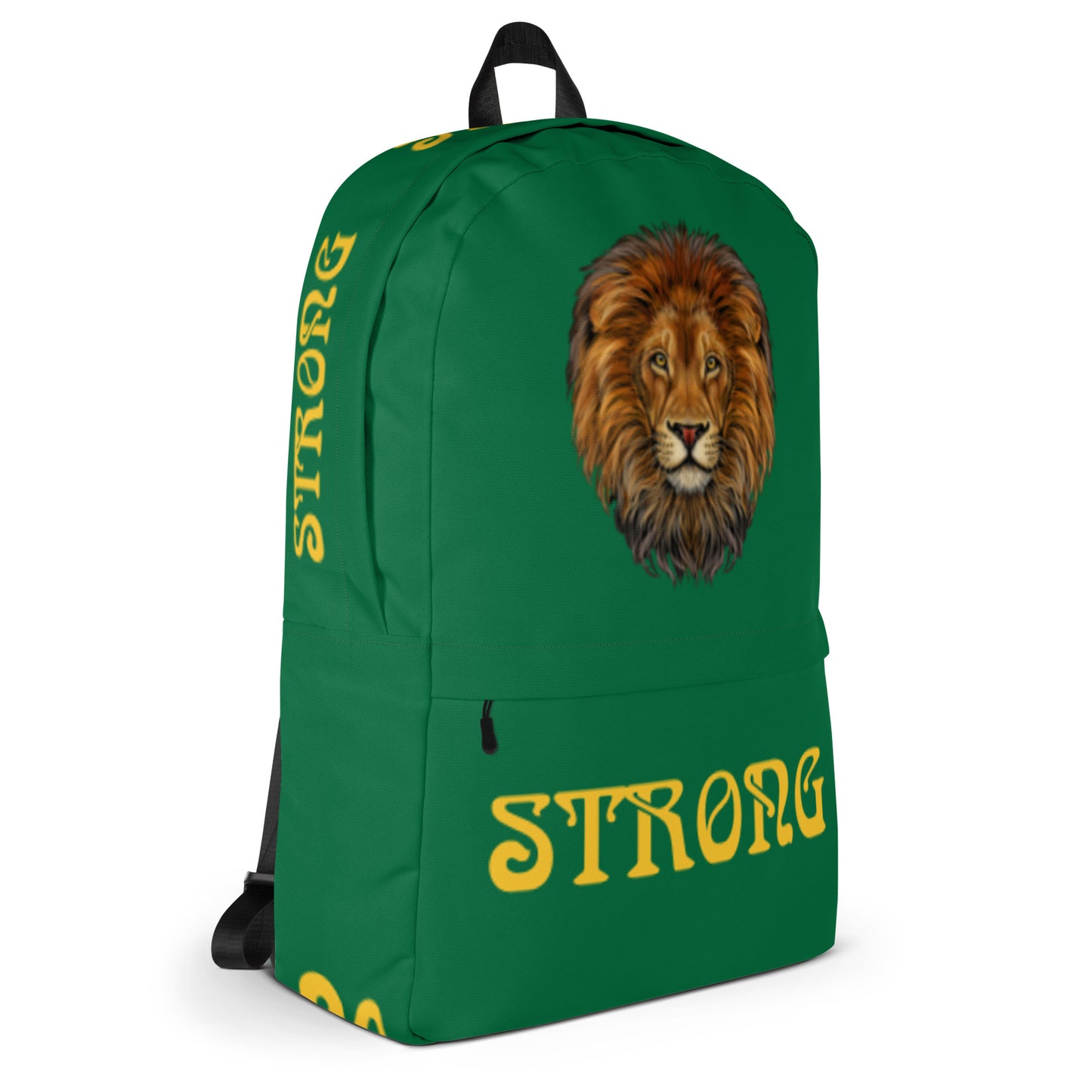 “STRONG” Green Backpack W/Yellow Font