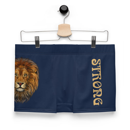 “STRONG”Navy Boxer Briefs W/Fawn Font