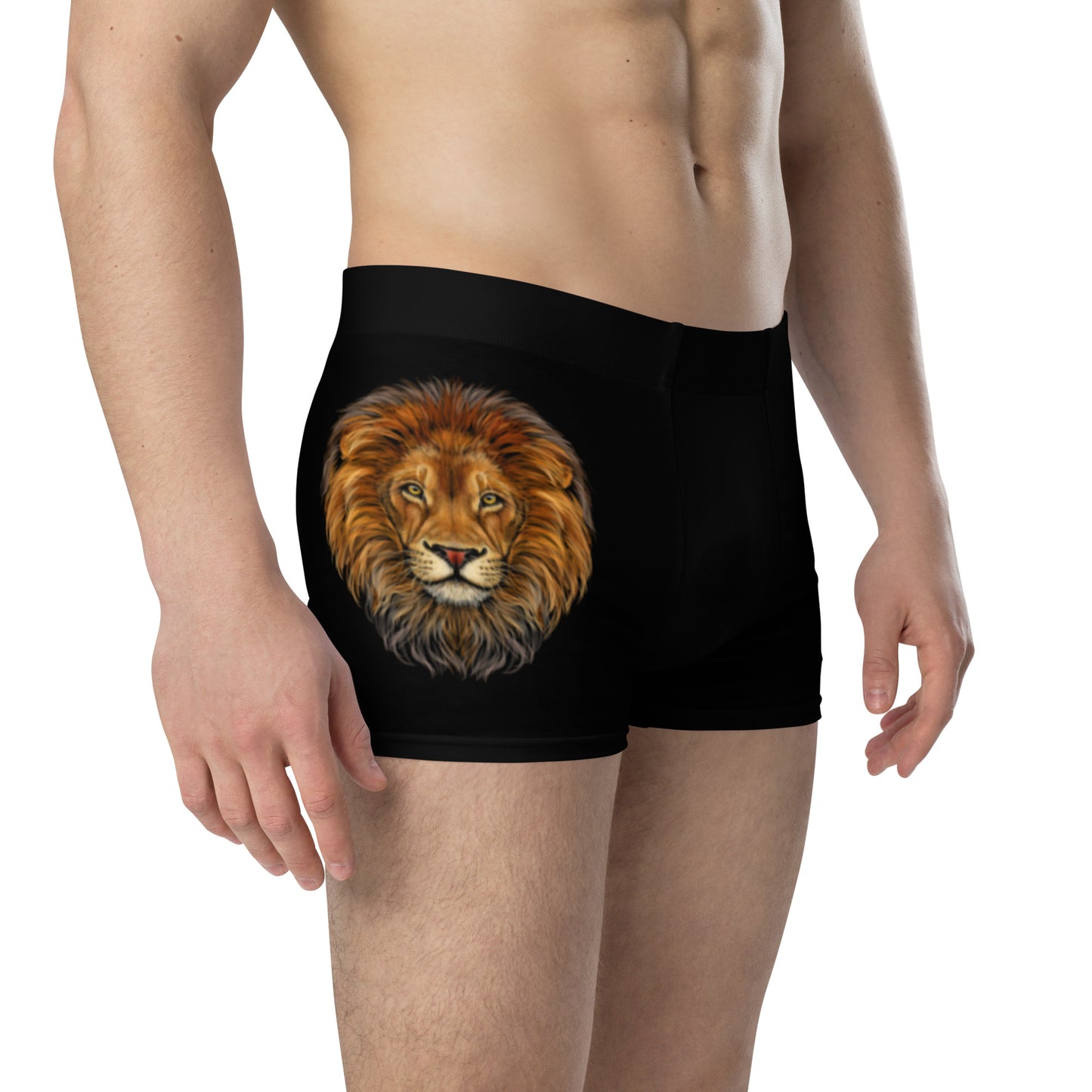 “STRONG”Black Boxer Briefs W/Red Font