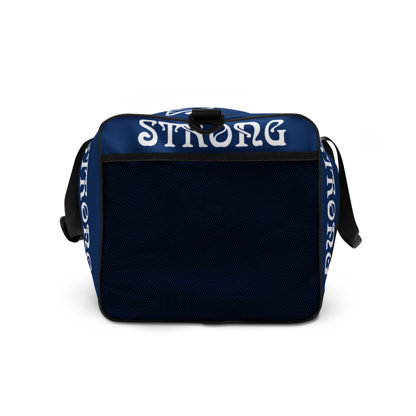 “STRONG” Blue Duffle Bag W/White Font