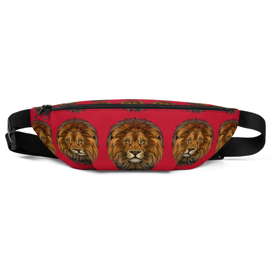 “LION”Red Fanny Pack