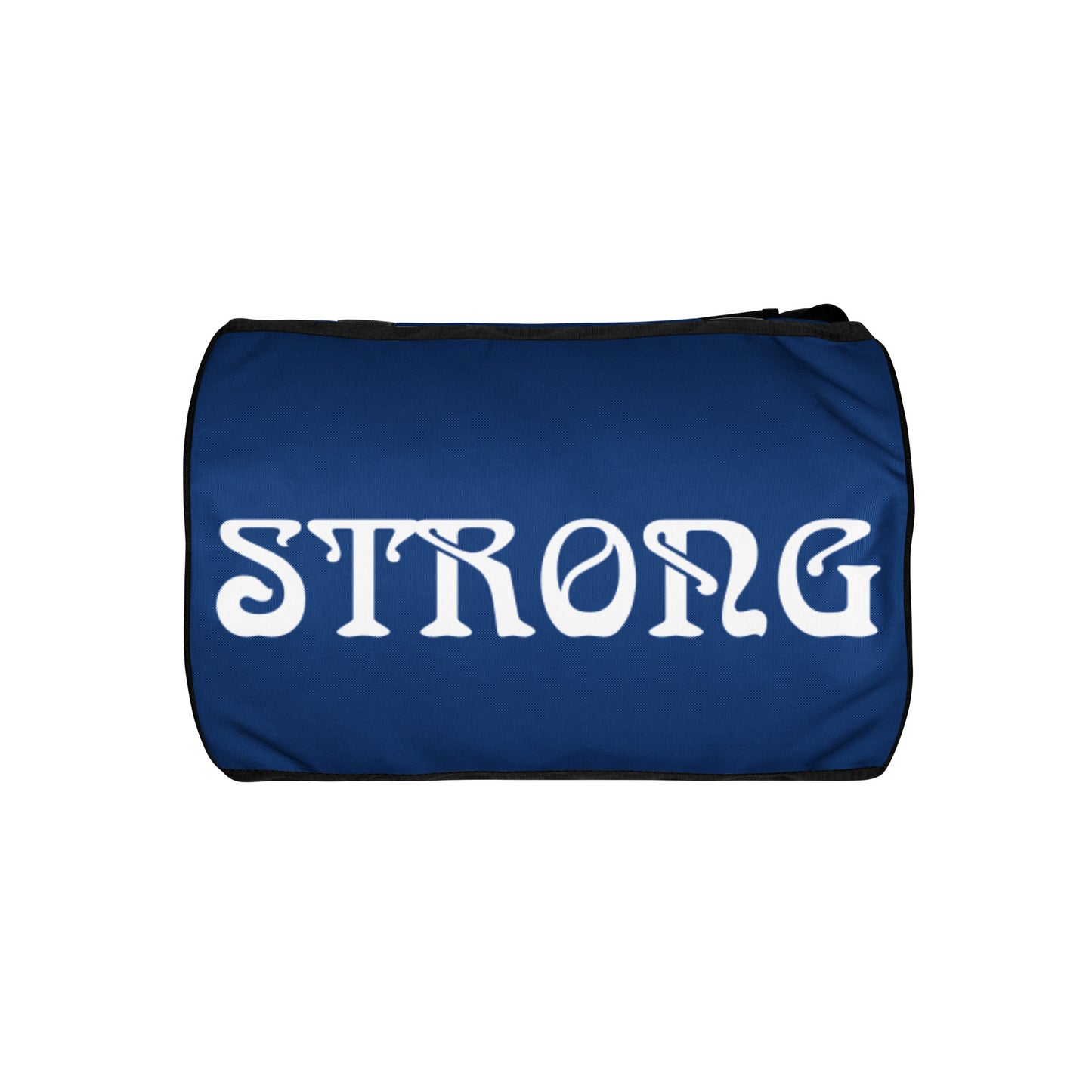 “STRONG” Blue Gym Bag W/White Font