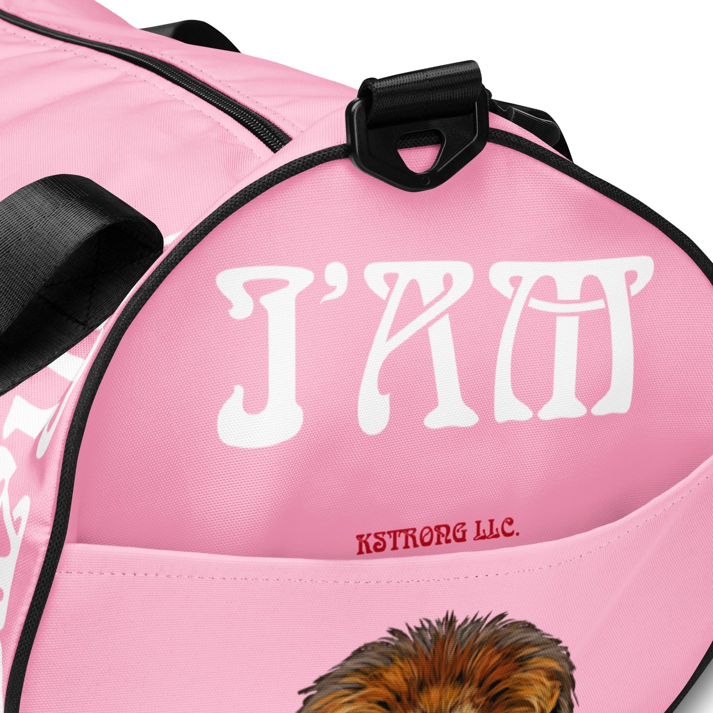 “I’AM BRAVE!” Cotton Candy Gym Bag W/White Font