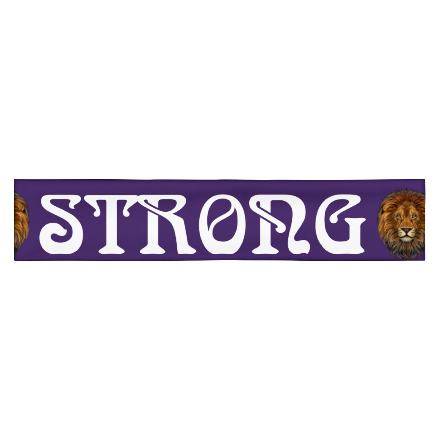 “STRONG” Purple Headband W/White Font