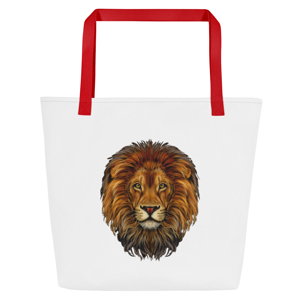 "STRONG"Large Tote Bag W/Red Font