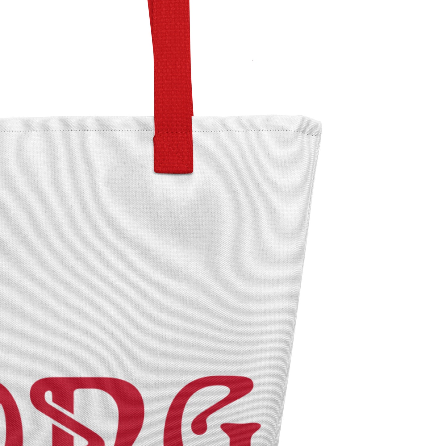 "STRONG"Large Tote Bag W/Red Font