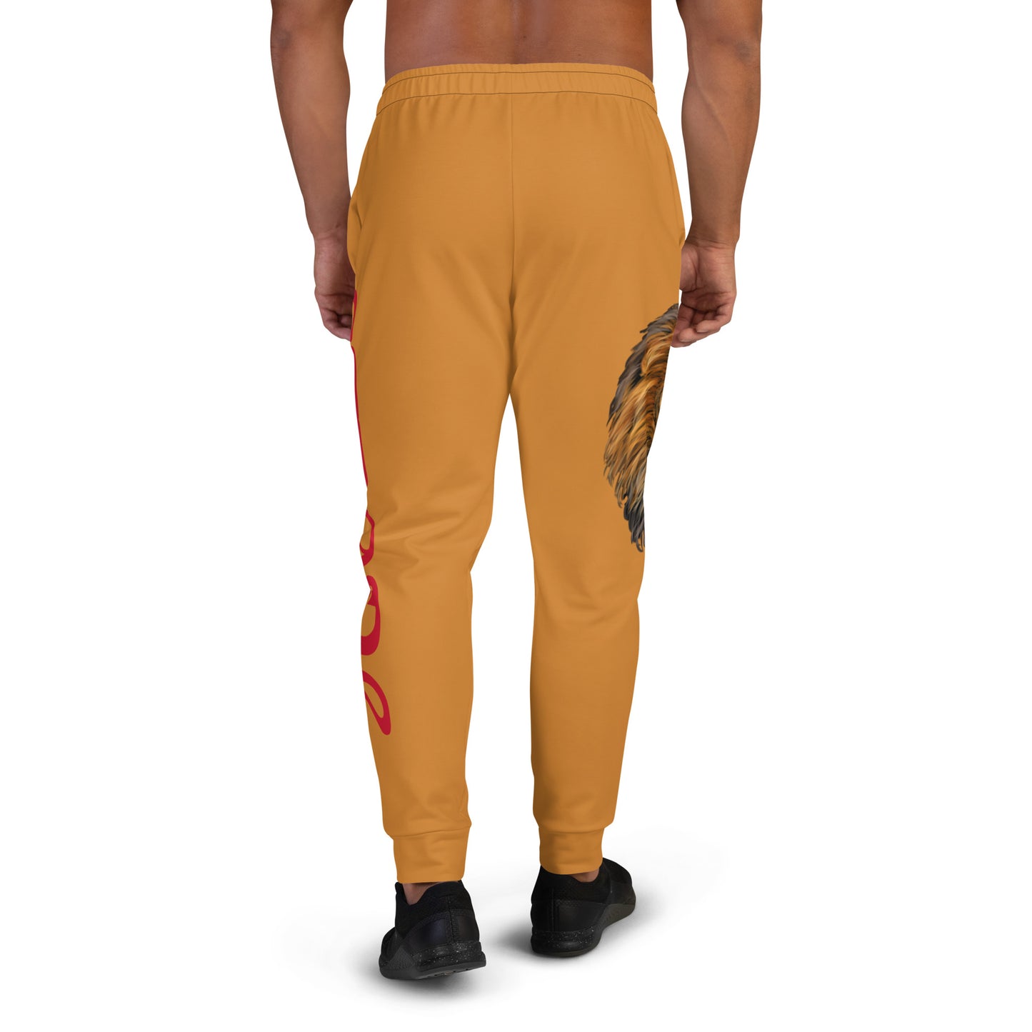 "STRONG"Bronze Men's Joggers W/Red Font