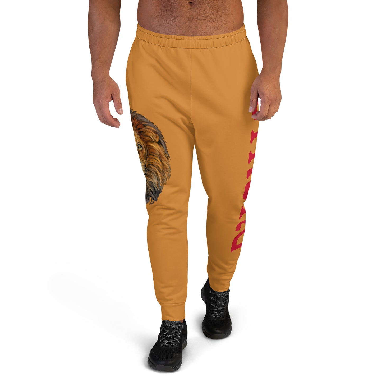 "STRONG"Bronze Men's Joggers W/Red Font