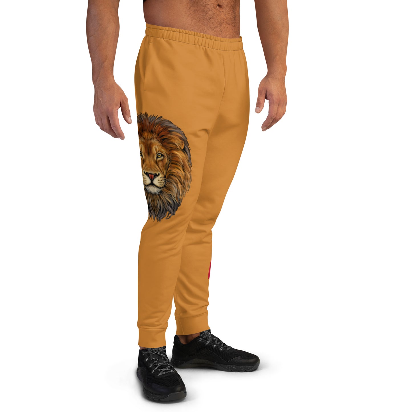 "STRONG"Bronze Men's Joggers W/Red Font