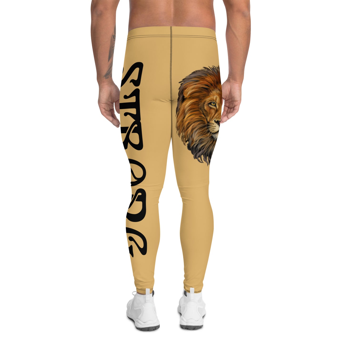 “STRONG”Fawn Men's Leggings W/Black Font