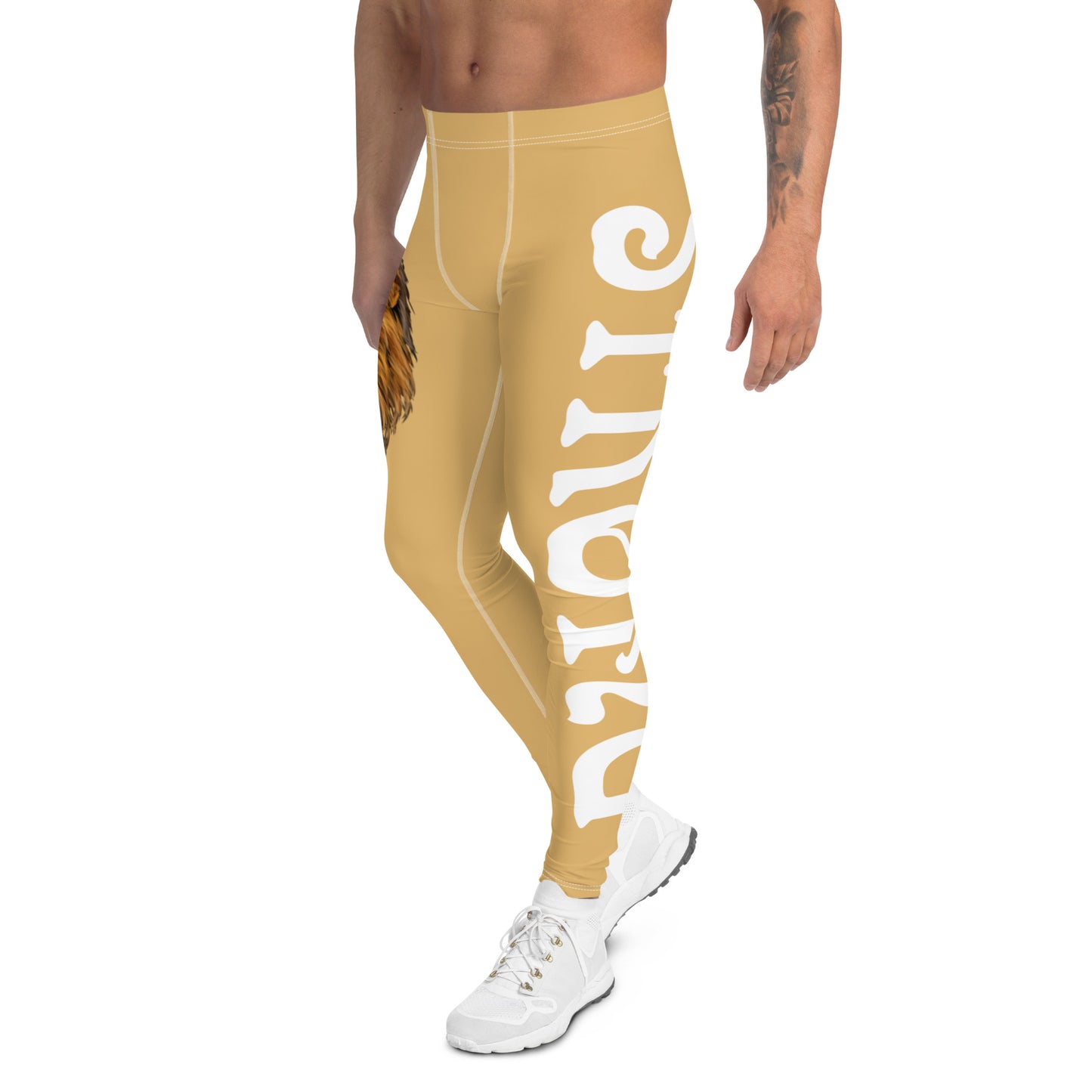 “STRONG”Fawn Men's Leggings W/White Font