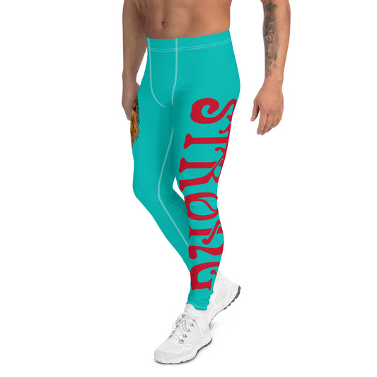 “STRONG”IRIS Men's Leggings W/Red Font