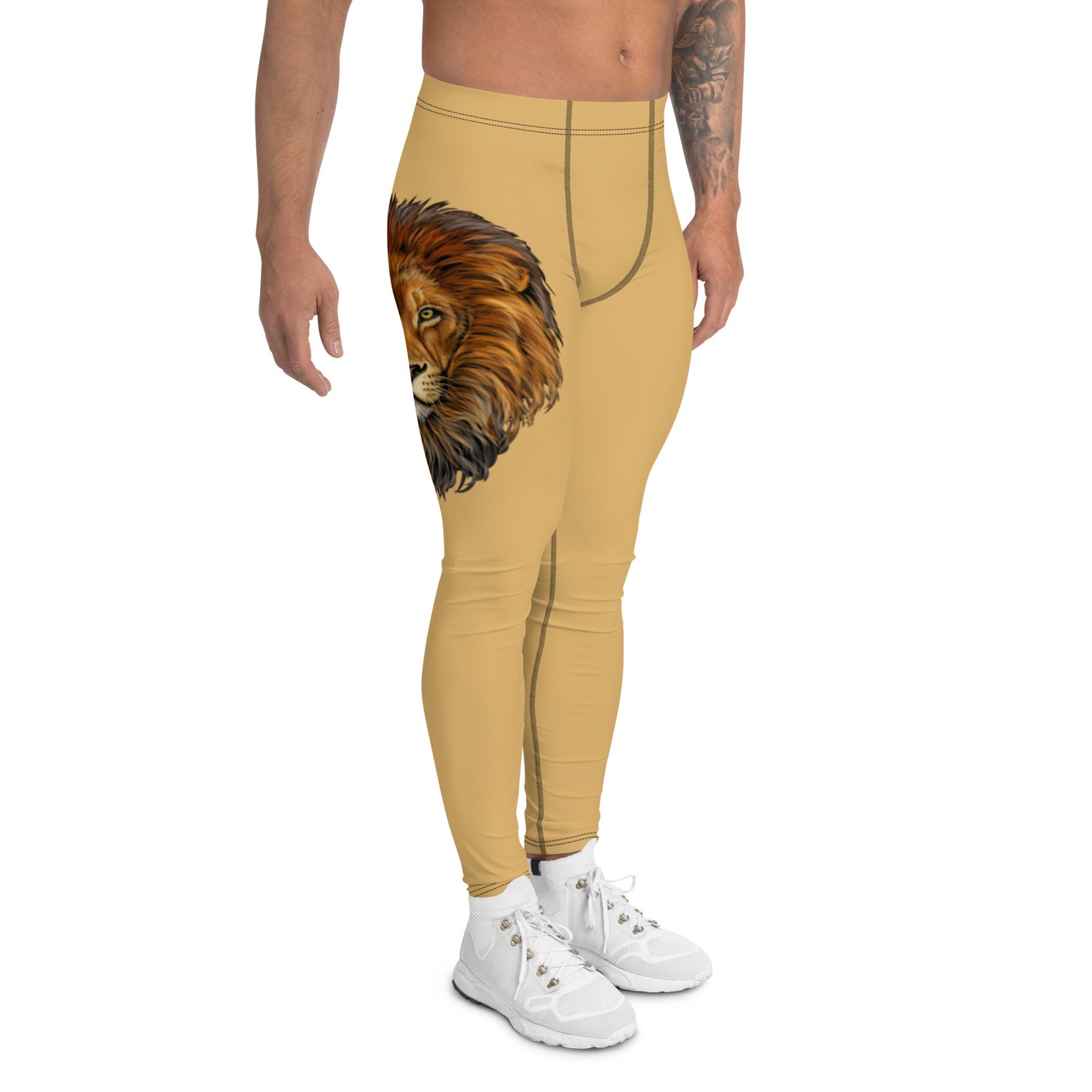 “STRONG”Fawn Men's Leggings W/Black Font