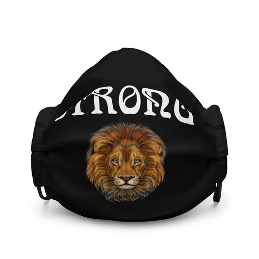 Black "STRONG"Premium Face Mask W/White Font