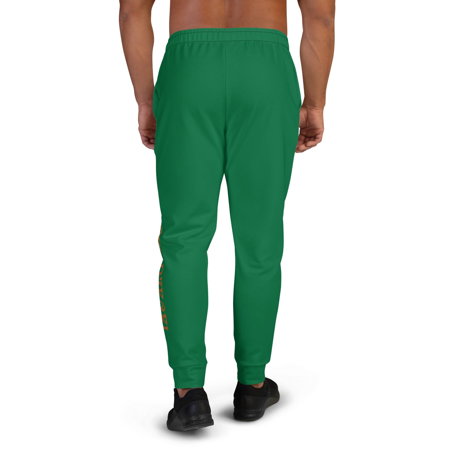 “I’M A MASTERPIECE!”Men's Green Joggers W/Bronze Font