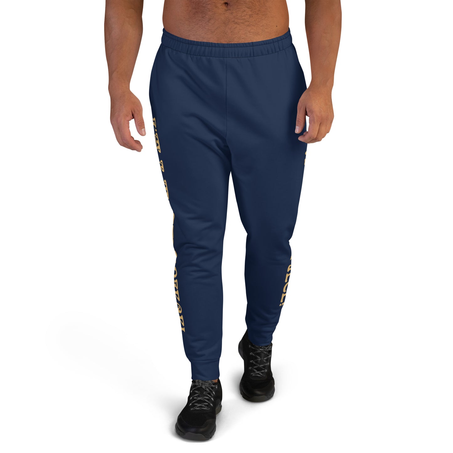 “I’M A MASTERPIECE!”Men's Navy Joggers W/Fawn Font