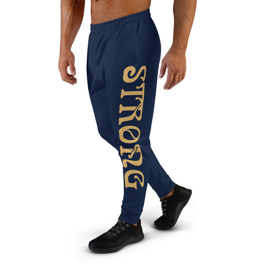 “STRONG” Navy Men's Joggers W/Fawn Font