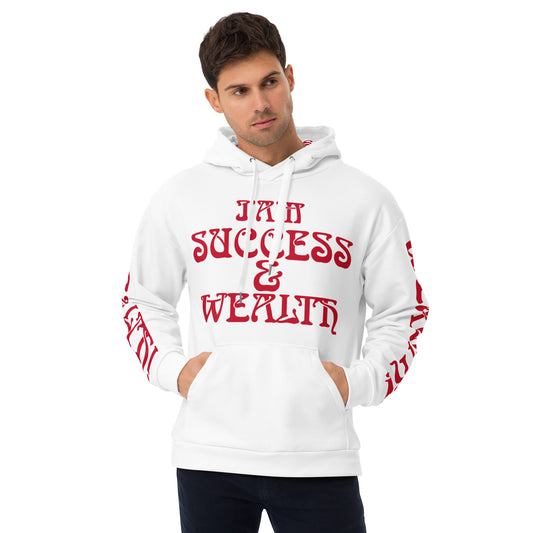 “I’AM SUCCESS & WEALTH!"Unisex Hoodie W/Red Font