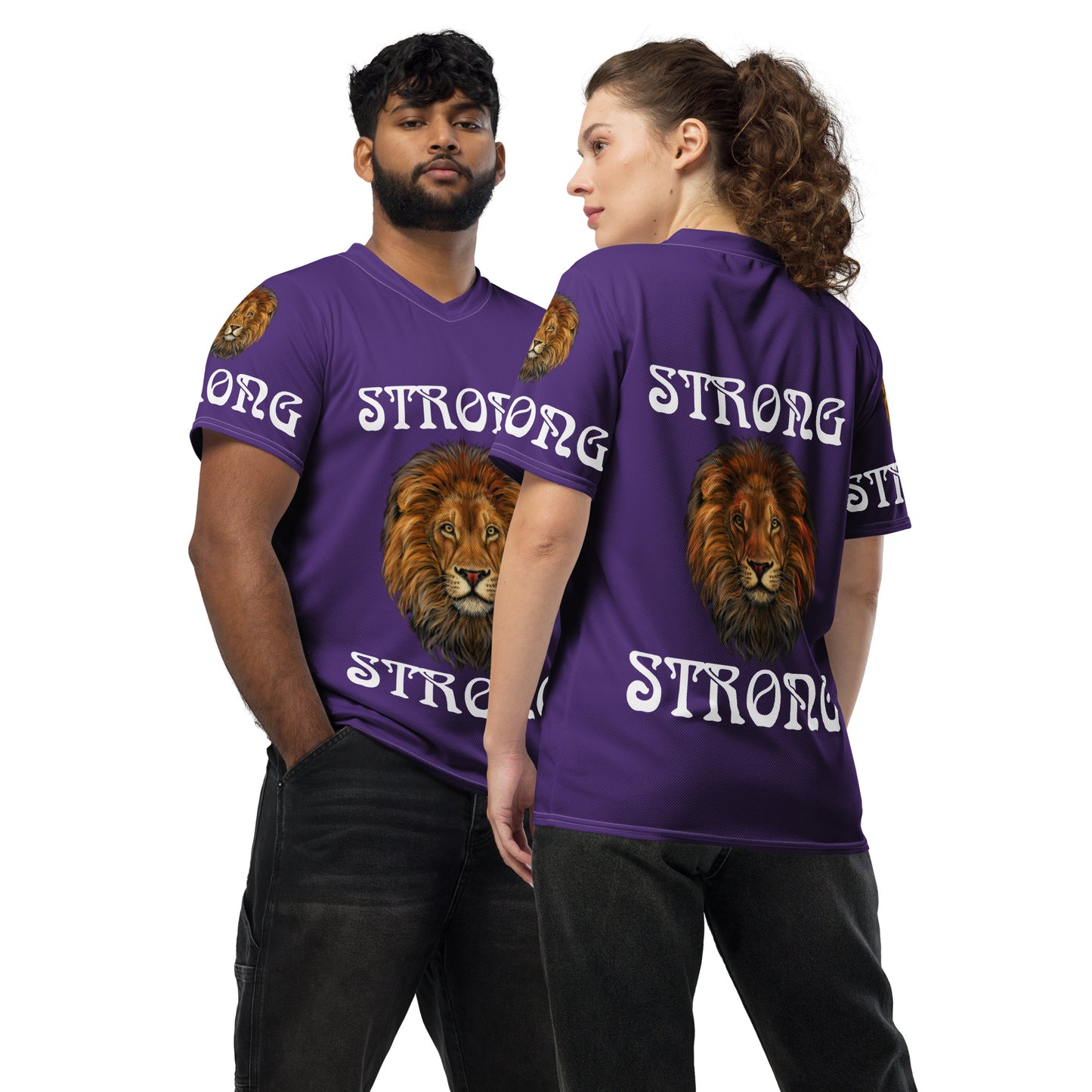 “STRONG”Unisex Sports Jersey W/White Font