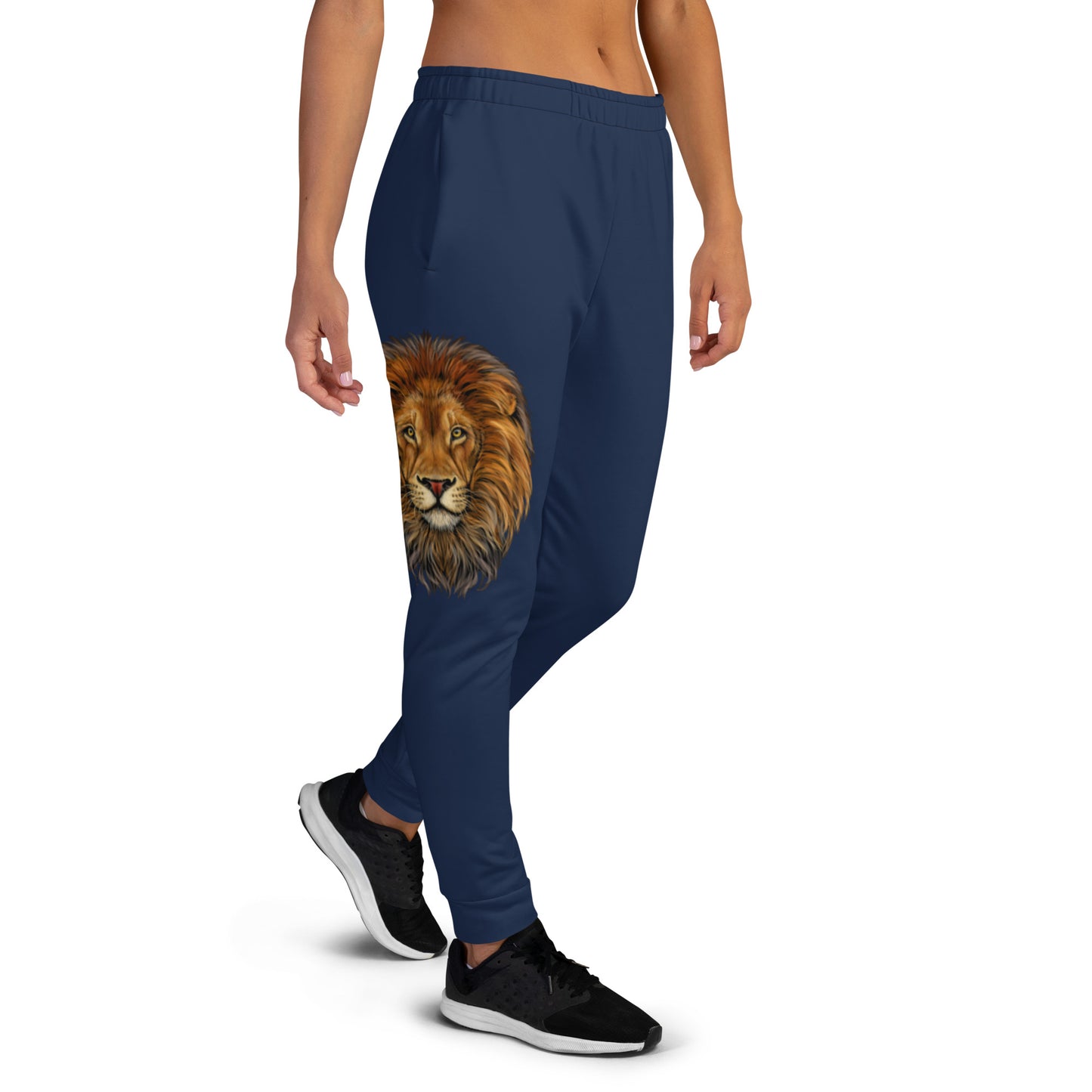 “STRONG”Navy Women's Joggers W/Fawn Font