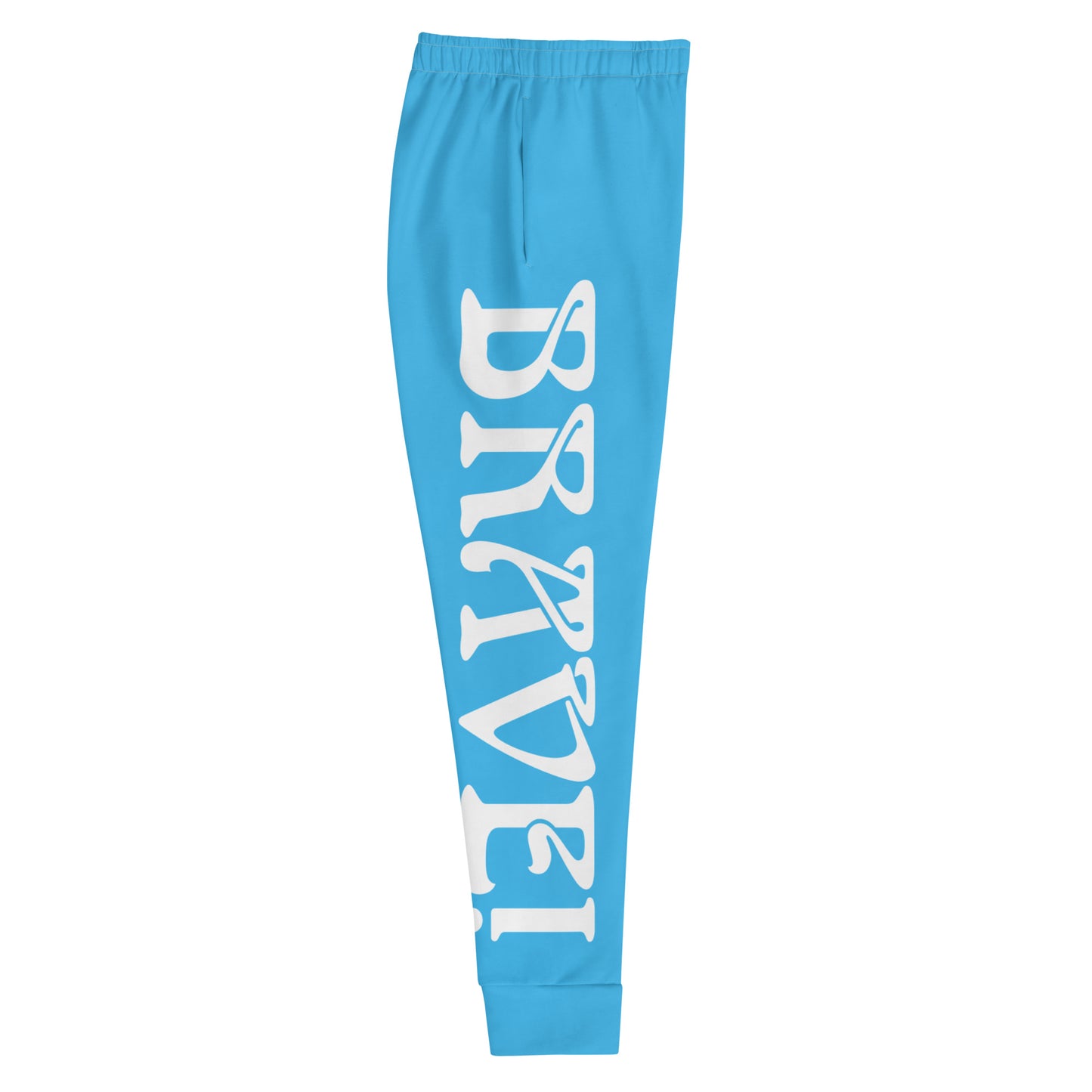“BRAVE!”SkyBlue Women's Joggers W/White Font