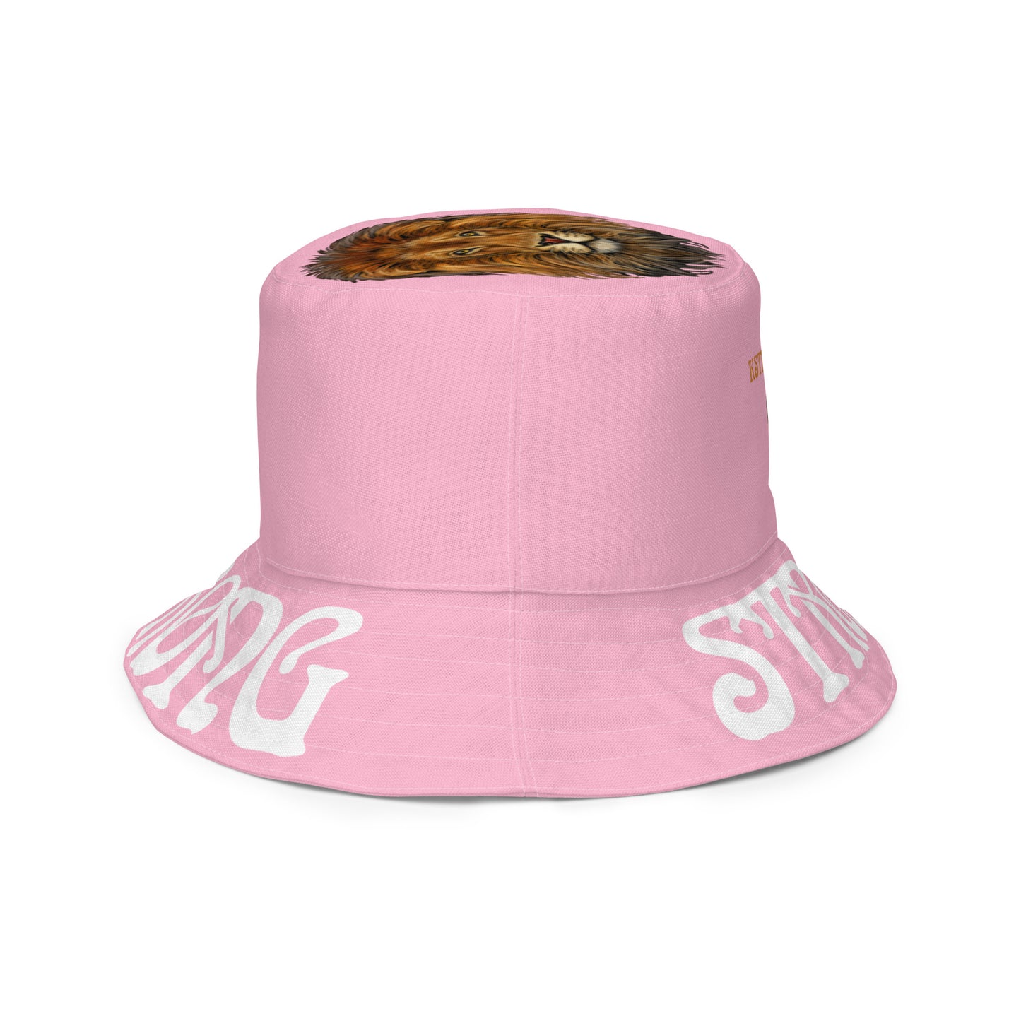 “STRONG”Cotton Candy Reversible Bucket Hat W/White Font