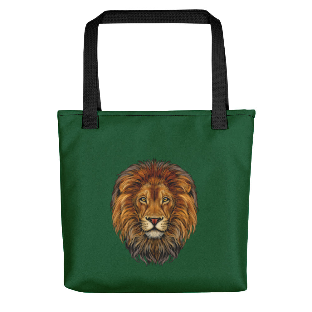 "STRONG"Green Tote Bag W/White Font