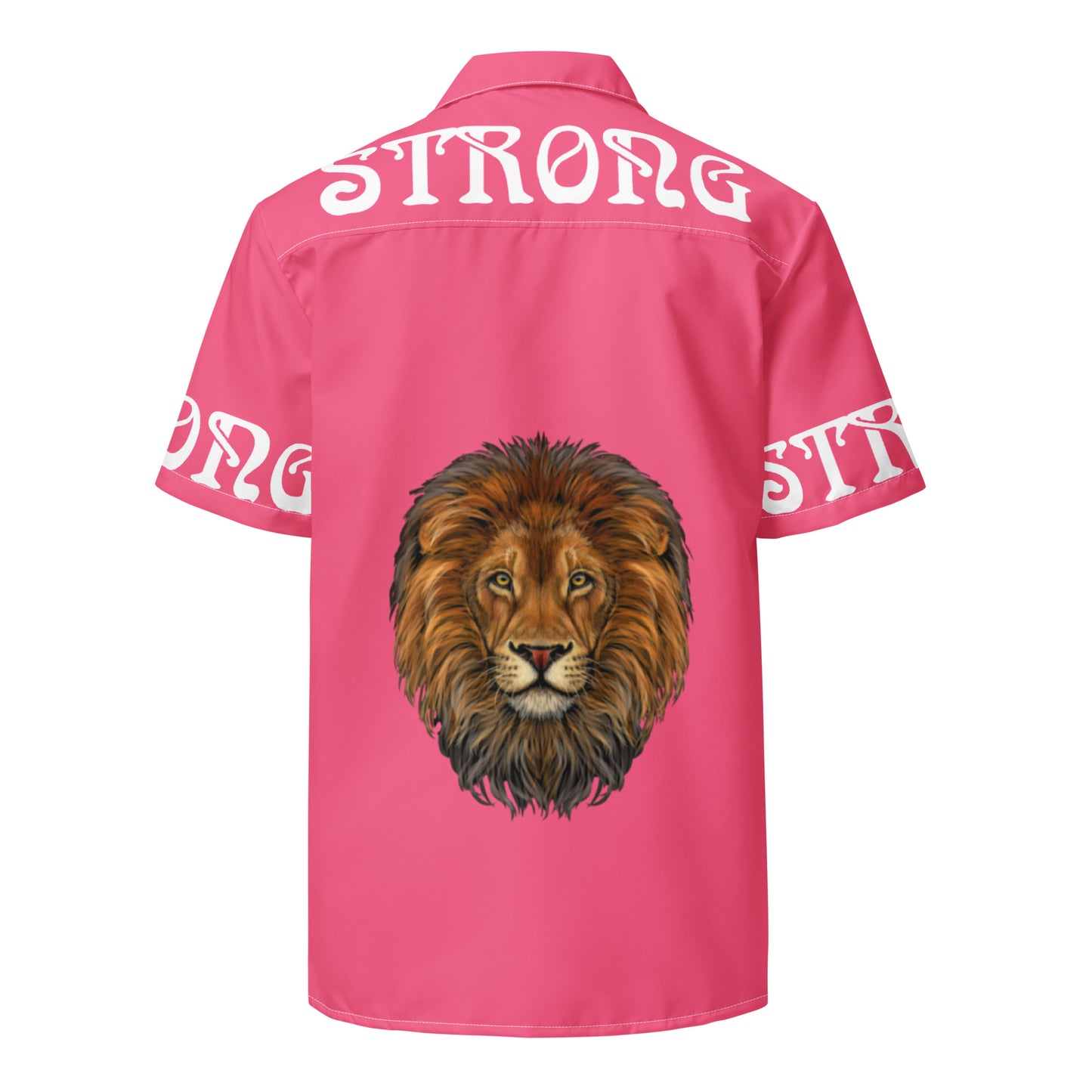 “STRONG” Cotton Candy Unisex Button Shirt W/White Font