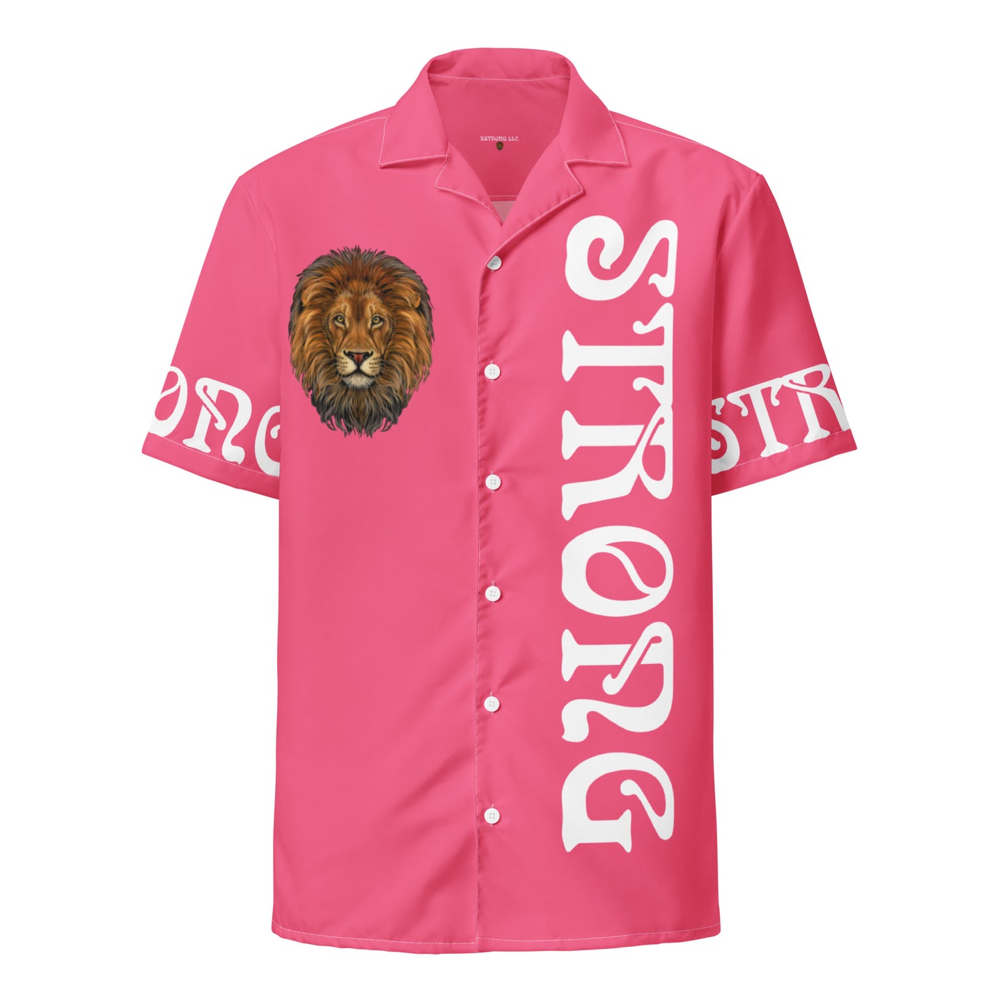 “STRONG” Cotton Candy Unisex Button Shirt W/White Font