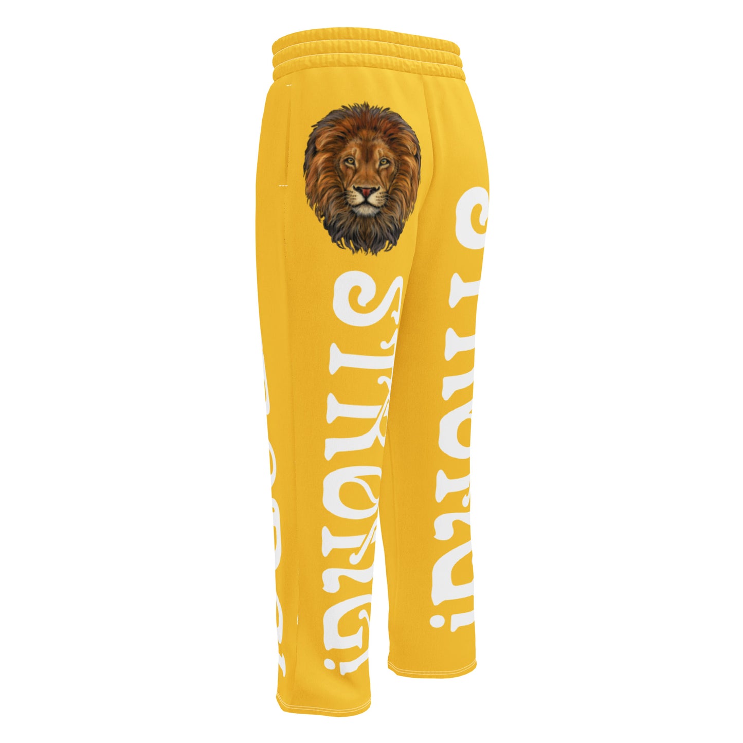 “STRONG!” Yellow Wide-Leg Joggers W/White Font