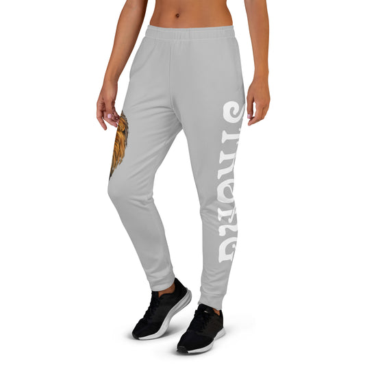 “STRONG”Grey Women's Joggers W/White Font