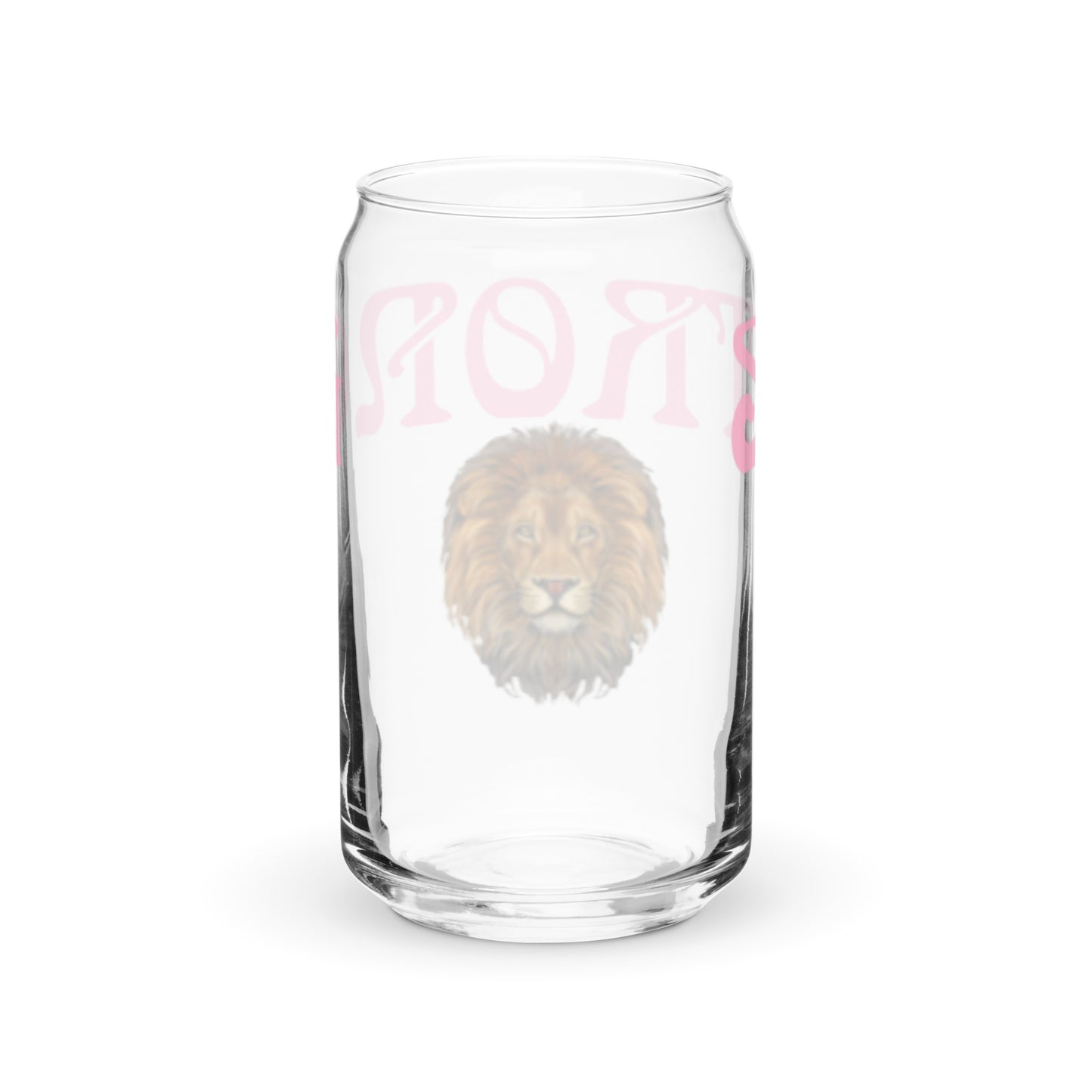 “STRONG”Can-Shaped Glass W/Cotton Candy Font