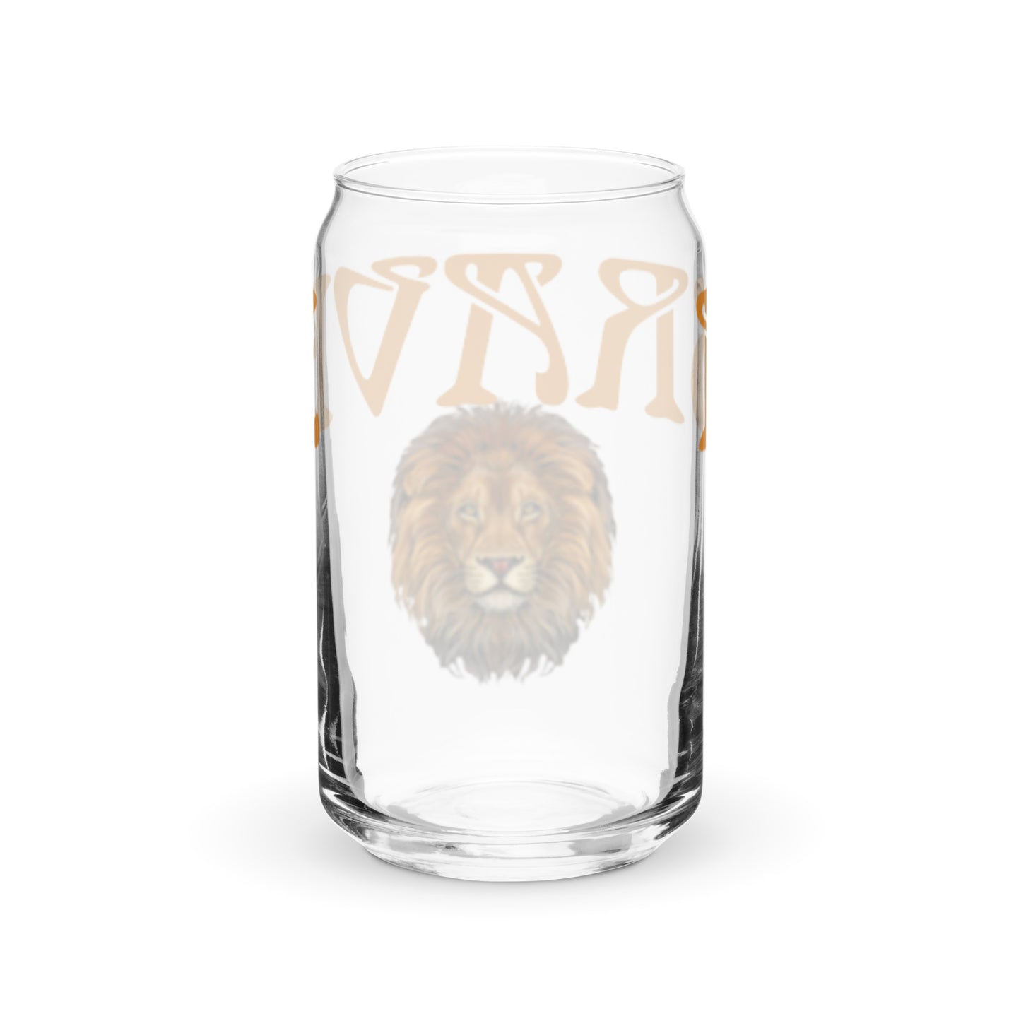 “BRAVE”Can-Shaped Glass W/Fawn Font