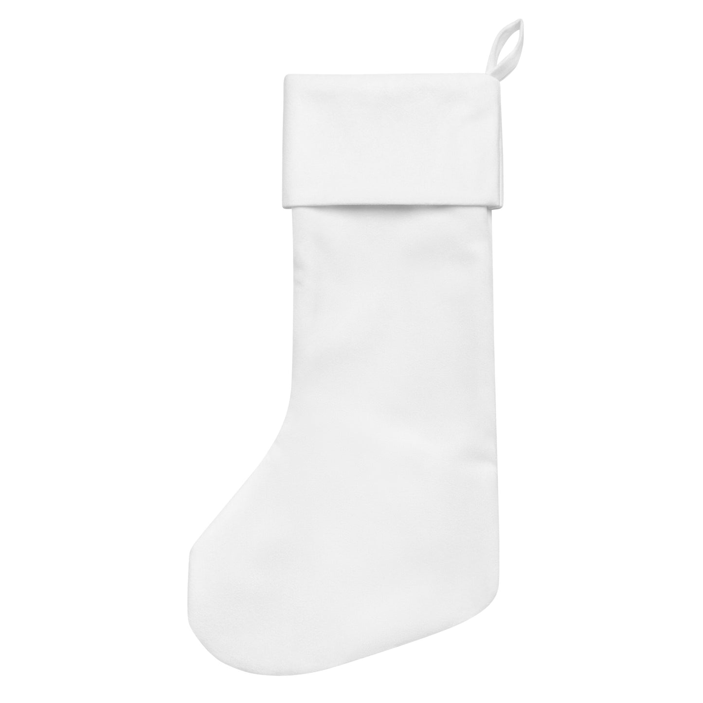 “White”Christmas Stocking W/Red Font