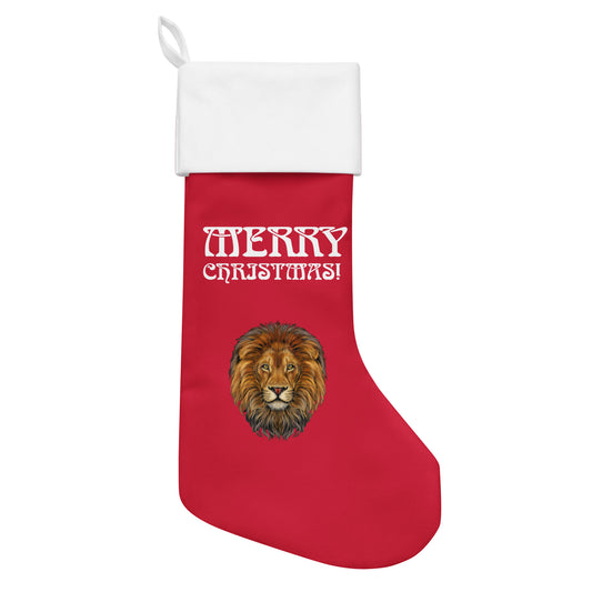 “Red”Christmas Stocking W/White Font