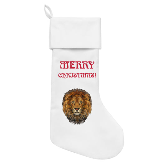 “White”Christmas Stocking W/Red Font