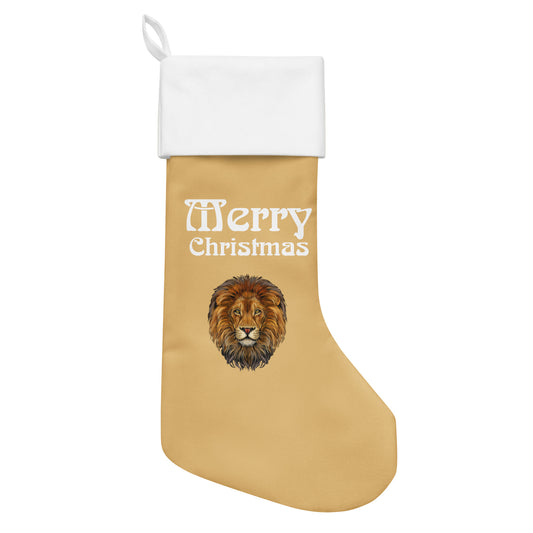 “Fawn”Christmas Stocking W/White Font