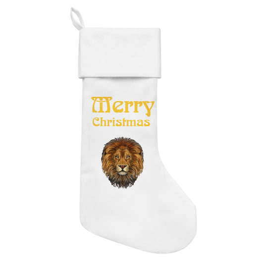 “White”Christmas Stocking W/Yellow Font