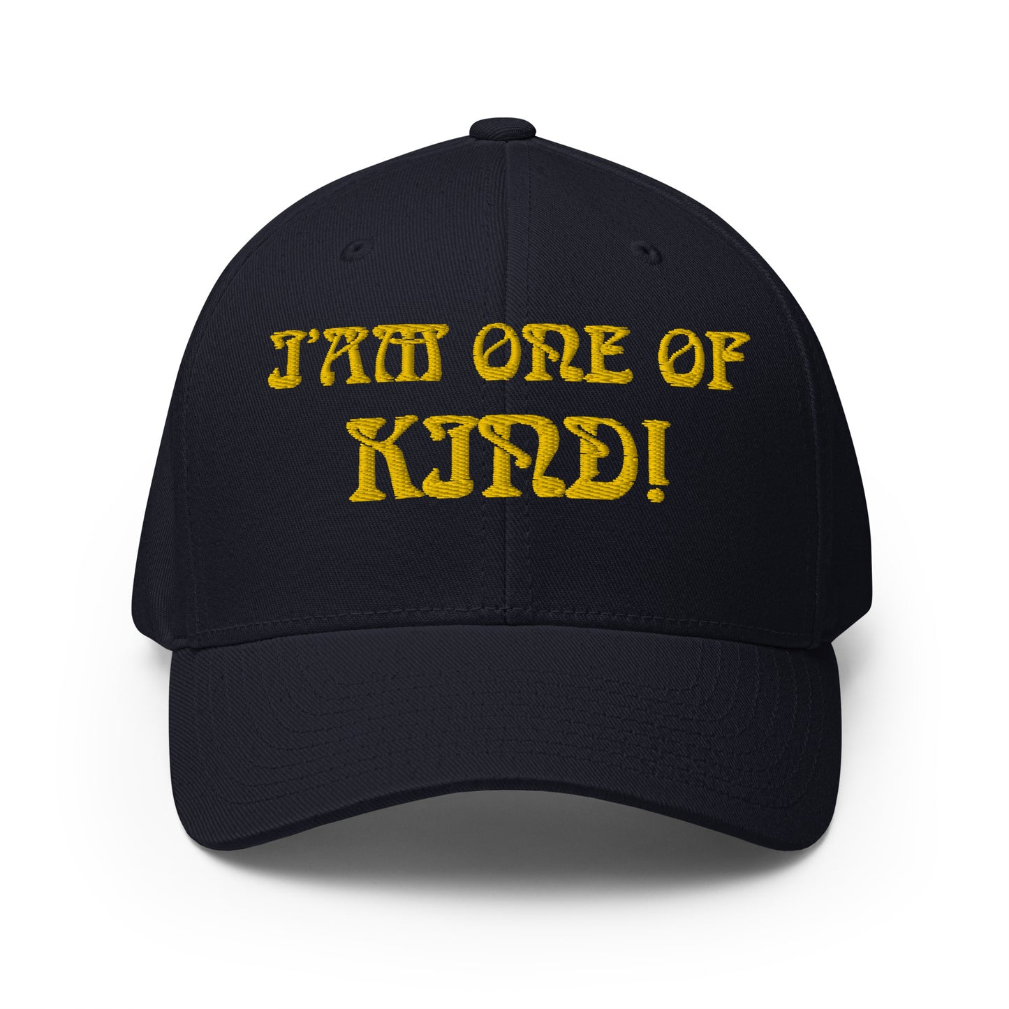 “I’AM ONE OF A KIND!”Structured Twill Cap W/Yellow Font