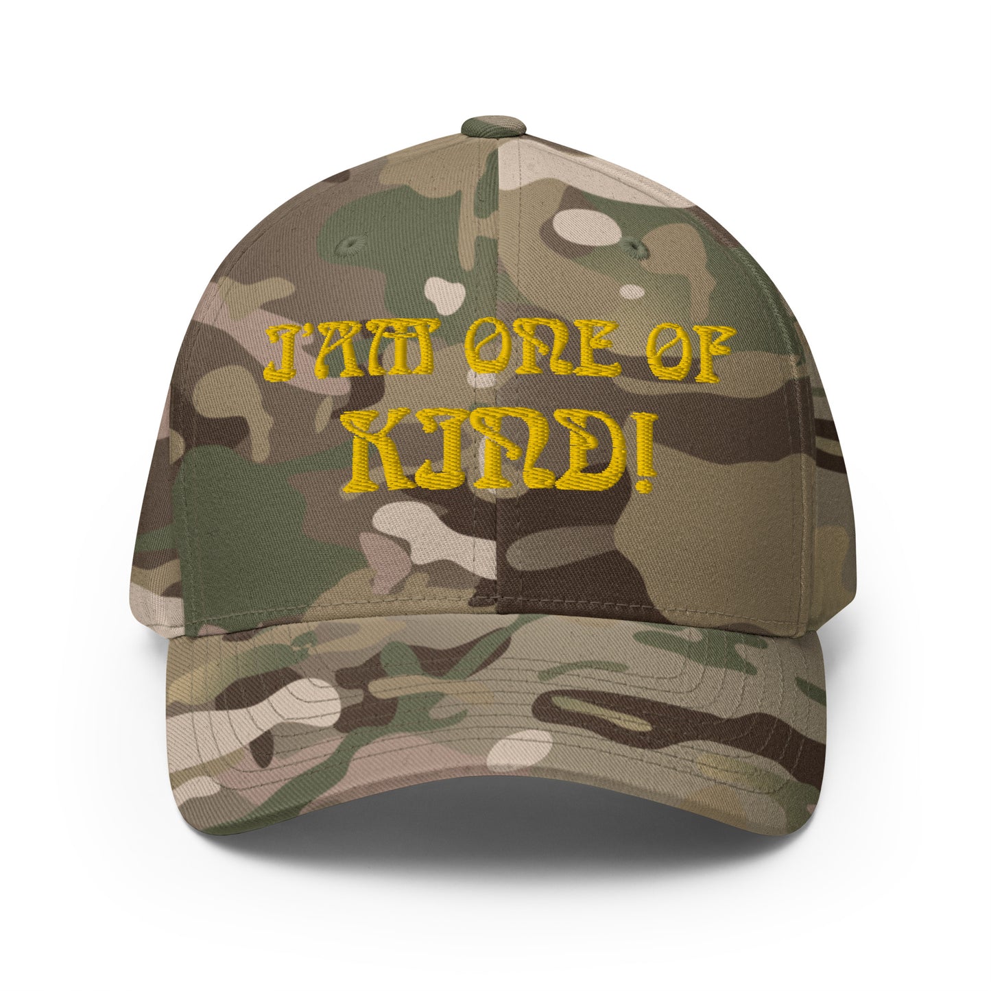 “I’AM ONE OF A KIND!”Structured Twill Cap W/Yellow Font