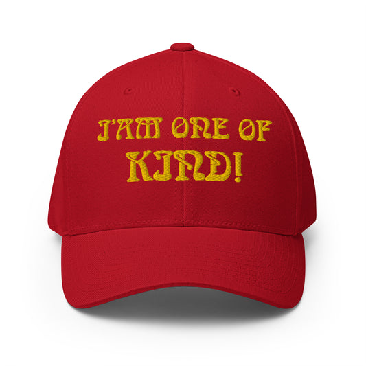 “I’AM ONE OF A KIND!”Structured Twill Cap W/Yellow Font